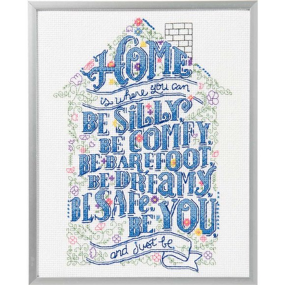 Bucilla Hallmark Handcrafted Counted Cross Stitch Kit "Home" #47837 NWT - Picture 5 of 6